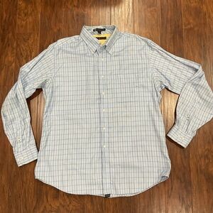 Tommy Hilfiger Light Blue Plaid Button Down Shirt
